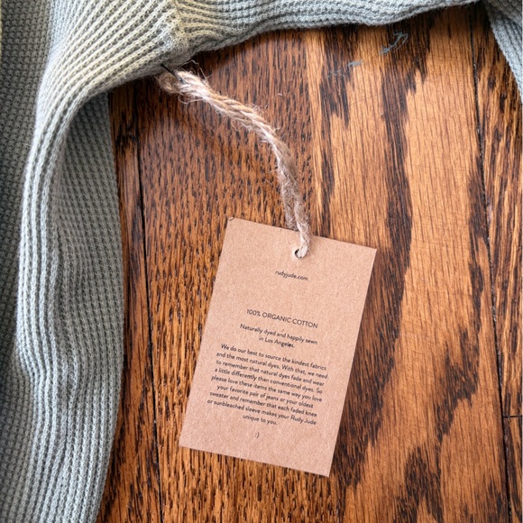 Rudy Jude Gardener Thermal Knit Shirt Mockneck Sage - Picture 4 of 10